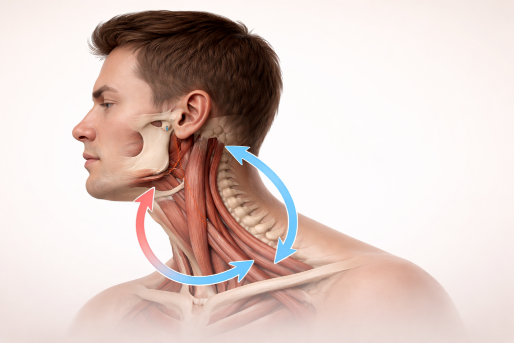 Relación biomecánica entre mandíbula y cuello en la cervicalgia en Alicante