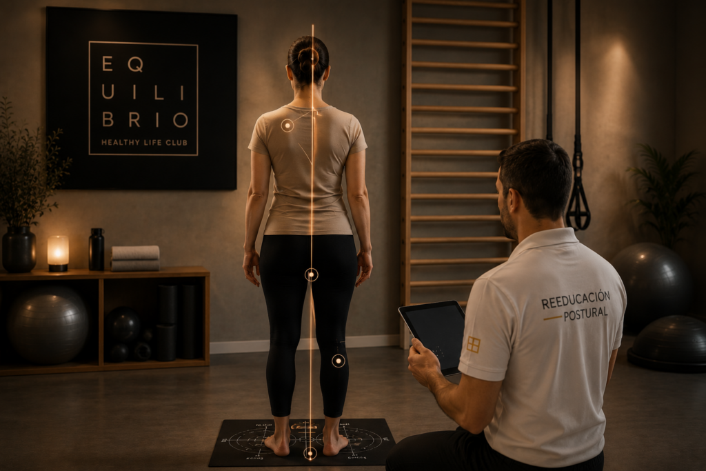 Valoración postural y compensación muscular en estudio de entrenamiento respetuoso de Equilibrio Club