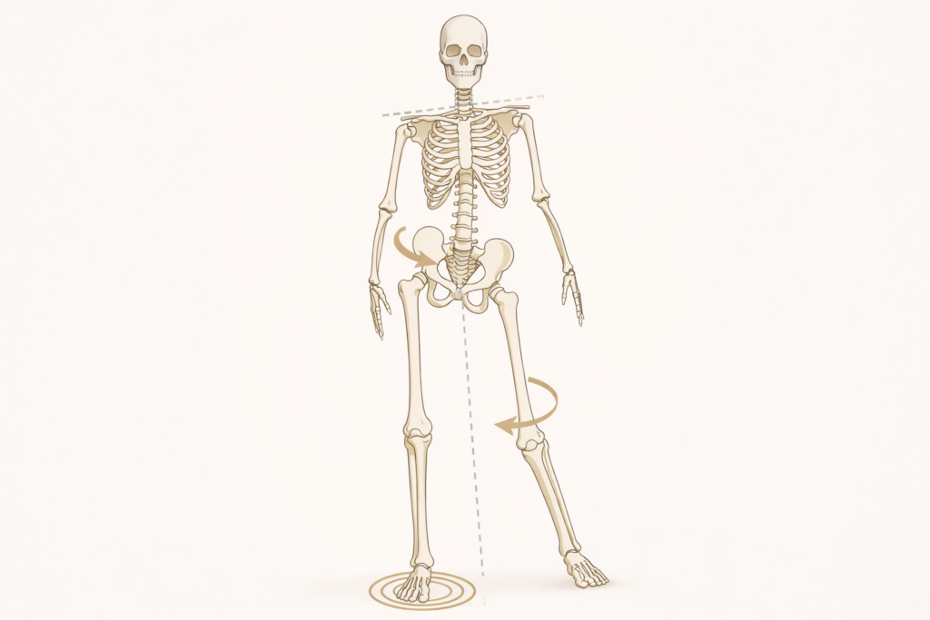 Pelvis rotada y asimetría funcional de piernas asociada a dolor lumbar en Alicante